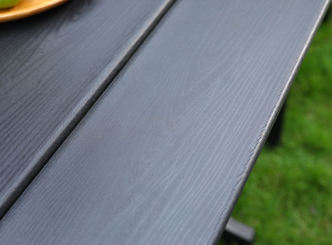 Gray HDPE Parihabang Labas na Mesa