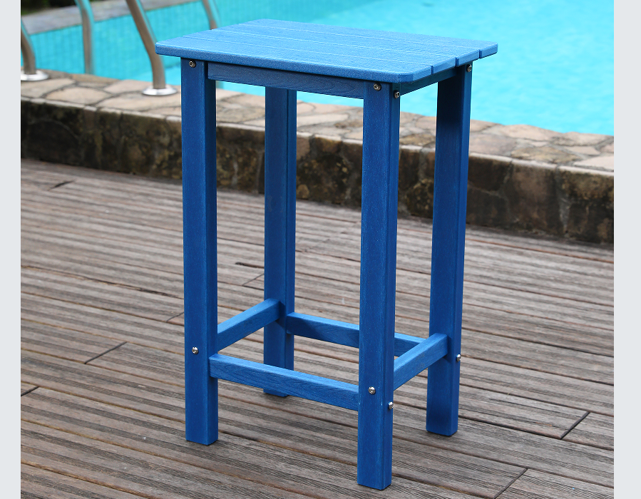 Coastal Blue HDPE High-Top Bar Dining Set