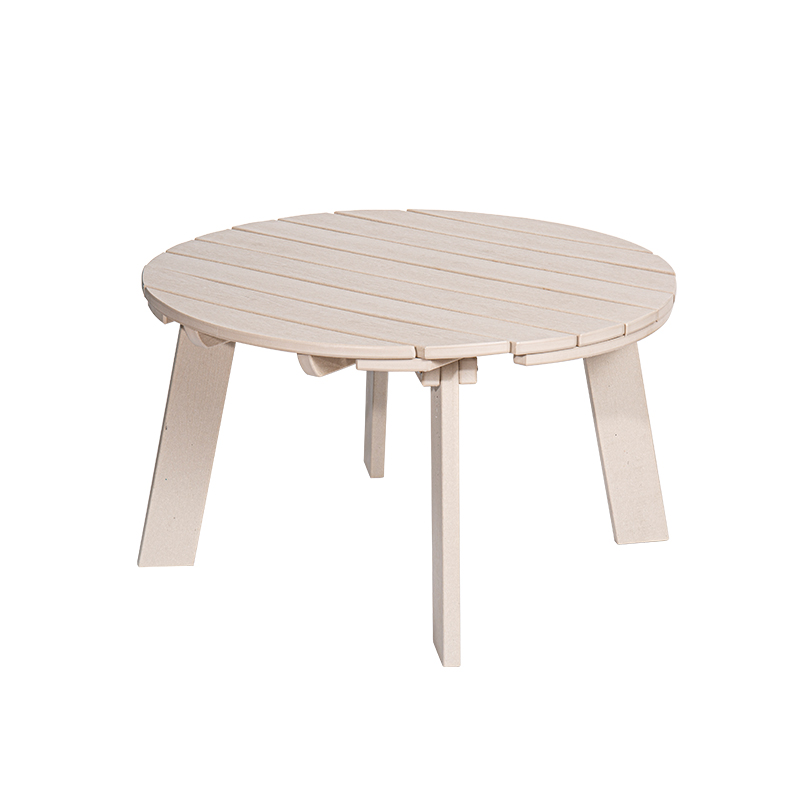 Compact HDPE Round Mini Table na may 304 Stainless Steel Fasteners, Magaan at Matibay