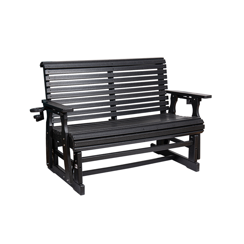 Lumalaban sa Panahon HDPE Outdoor Patio Glider Chair