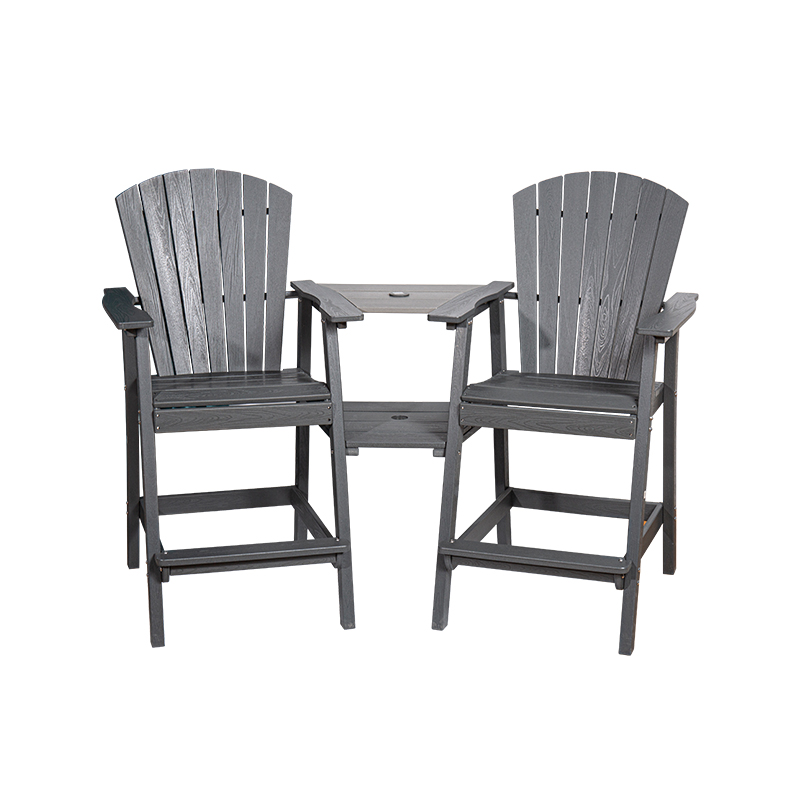 Gray HDPE Double Companion Bench na may Matibay na Konstruksyon