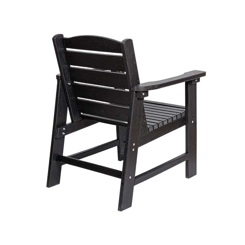 Modernong Black HDPE 5-Piece Dining Set para sa Outdoor na Paggamit