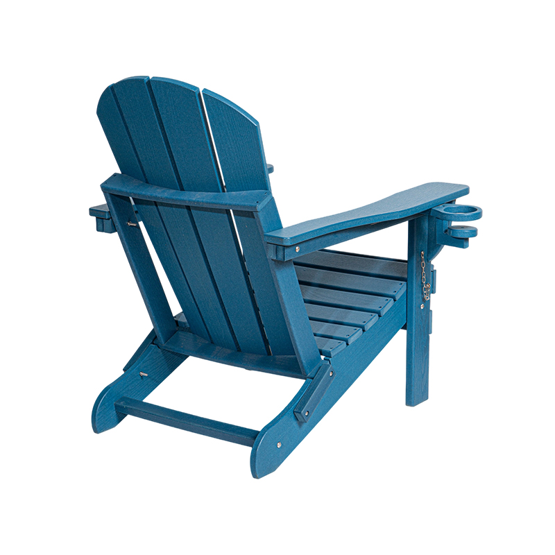 Navy Blue HDPE Adirondack Chair na may Stainless Steel Hardware